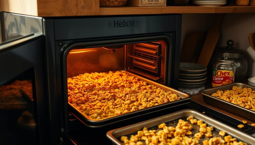 Baked Chex Mix Oven Roasting