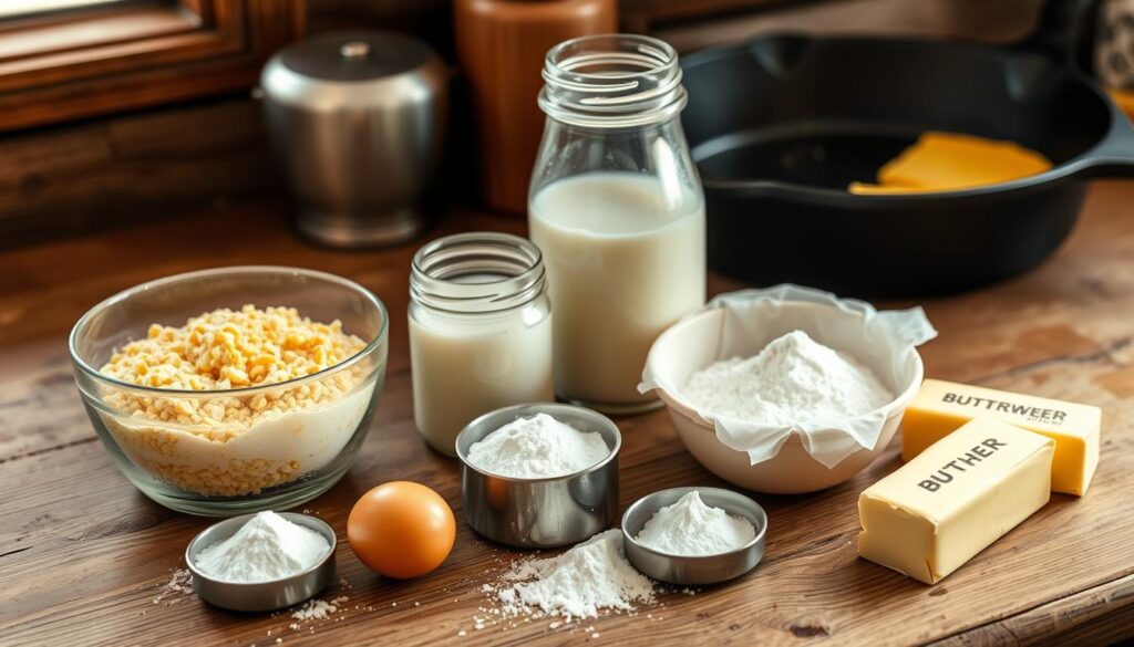 Cornbread Ingredients Preparation
