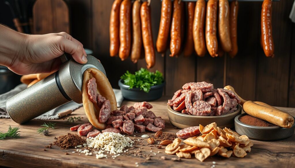 Preparing smoked sausage