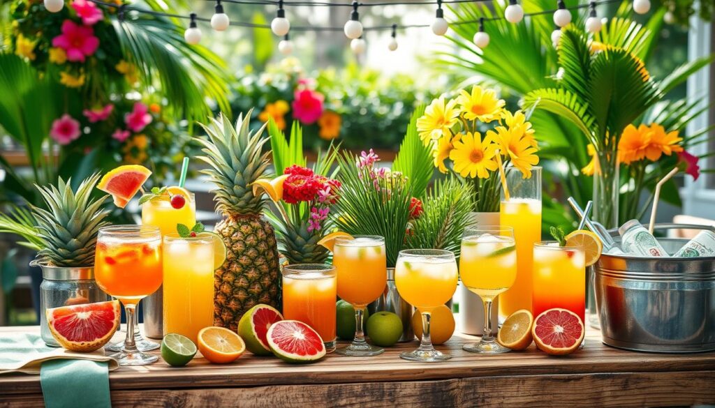 Summer Cocktail Party Setup