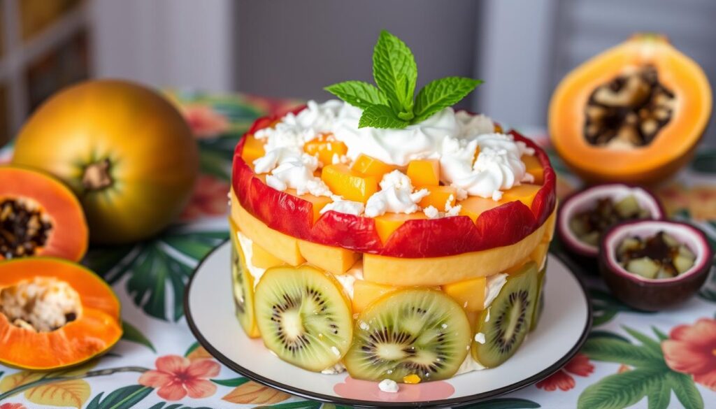Tropical Fruit Cake Variation
