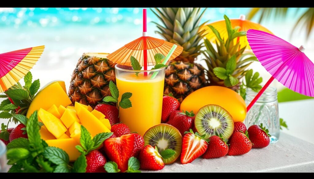 Tropical Fruit Cocktail Ingredients