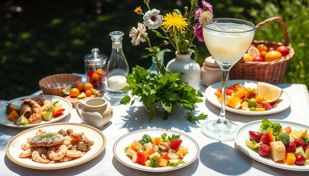 White Linen Cocktail Food Pairings