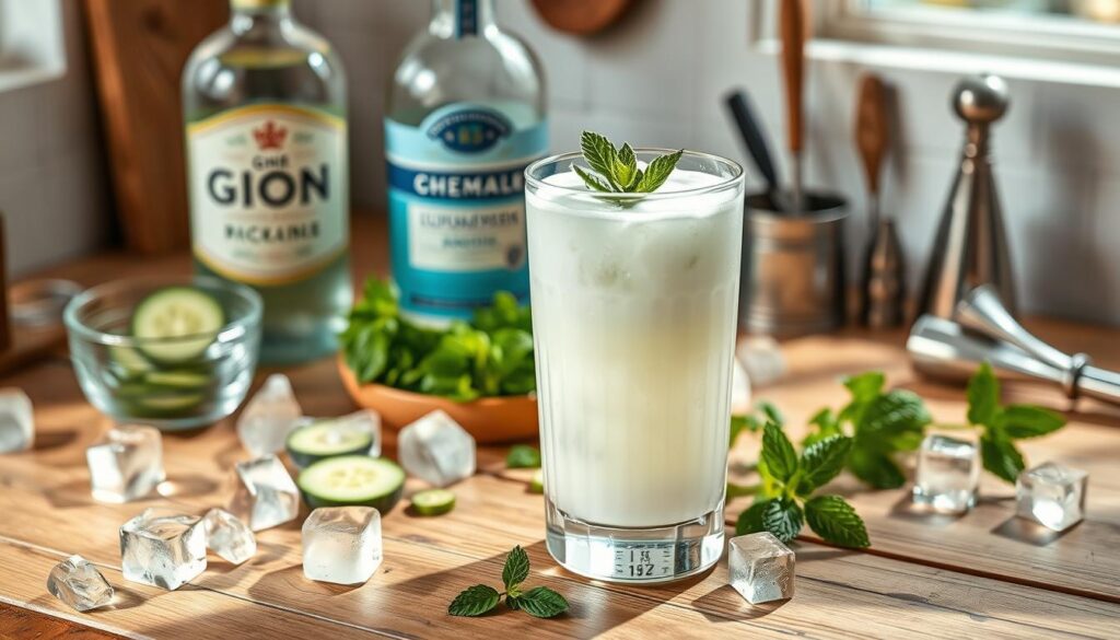 White Linen Cocktail Preparation