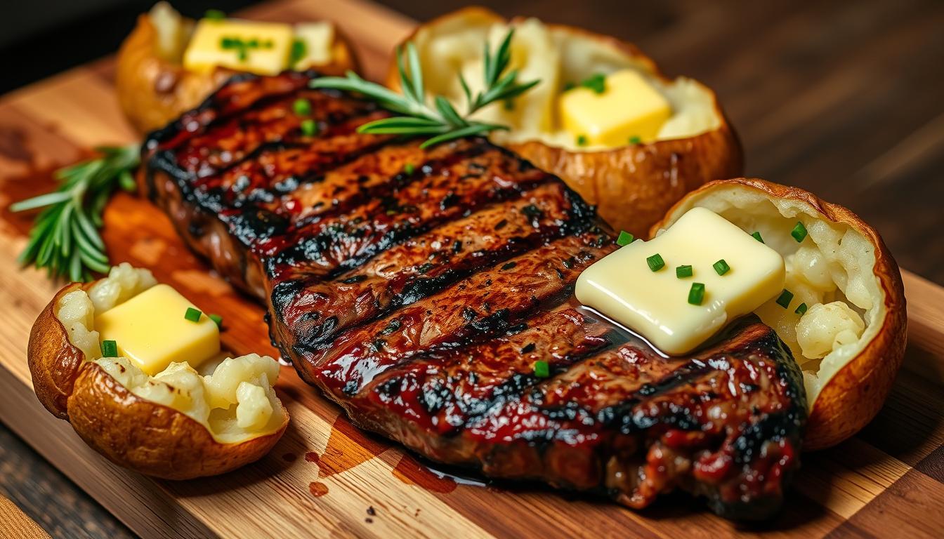 great steak and potato