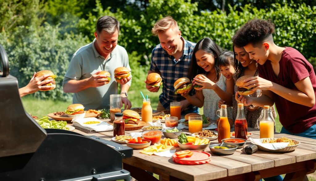 Family Burger Customization