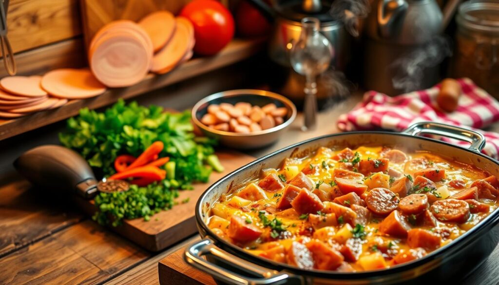 Kielbasa Casserole Preparation