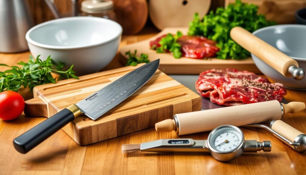 Steak Bake Preparation Tools