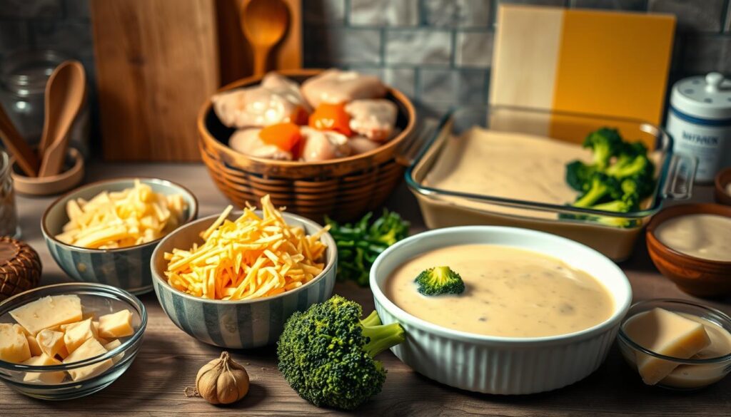 Swiss Chicken Casserole Preparation