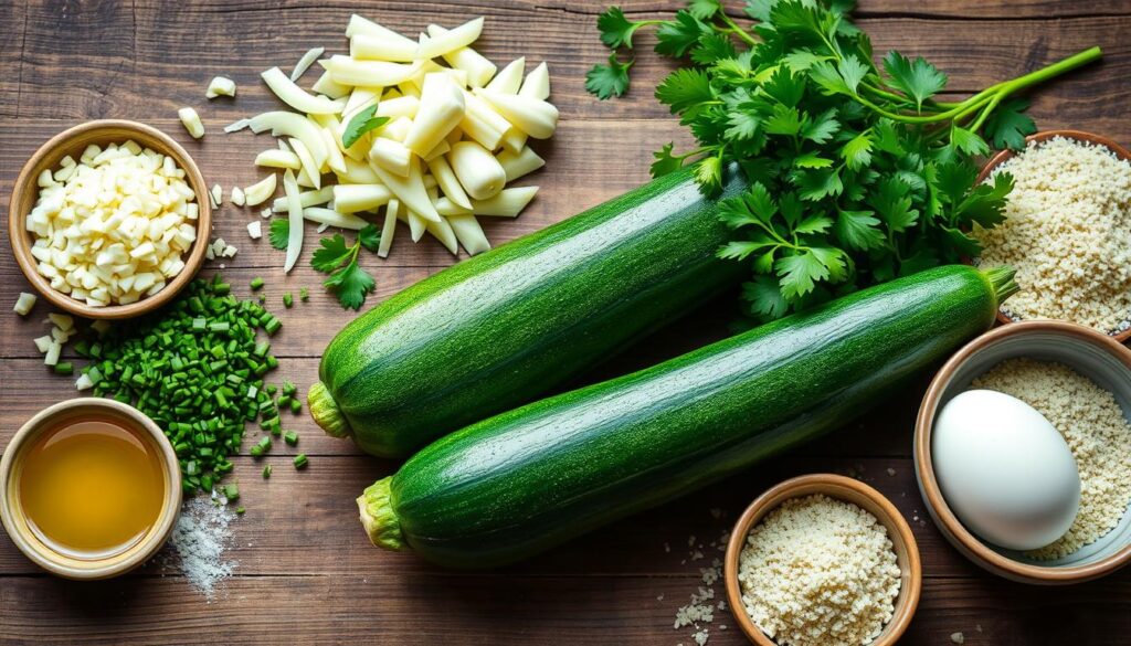 Zucchini Garlic Bites Ingredients